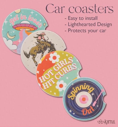 Karma Gifts Boho Car Coasters - Image 5
