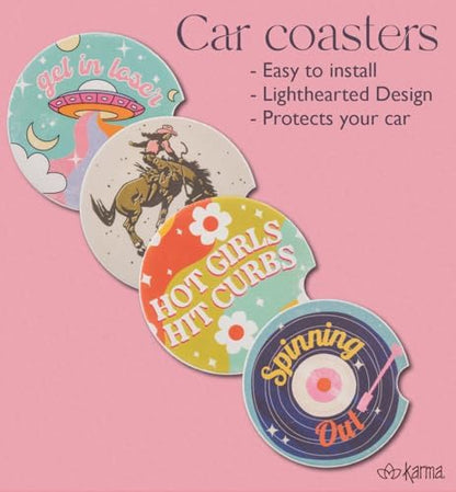 Karma Gifts Boho Car Coasters - Image 5