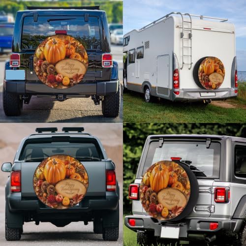 Thanksgiving Spare Tire Cover Waterproof Dust-Proof Spare Wheel Covers - Image 6