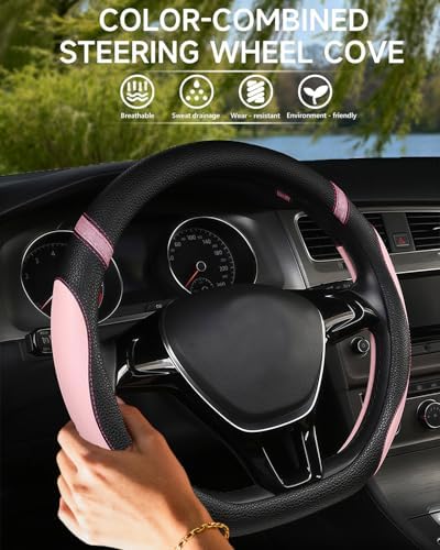 Cxtiy D-Shaped Flat Bottom Steering Wheel Cover - Image 3