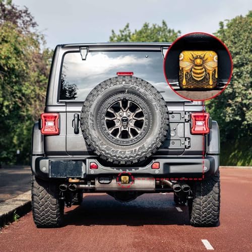 2 Inch Cute Honey Queen Bee Trailer Hitch Cover Rubber Receiver Tube Plug Cap - Image 6