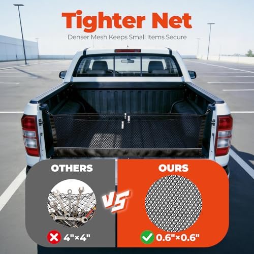 3-Layer Cargo Net for Ford F150/F-250/F-350/F-450 2015-2026, Zoned Storage - Image 6