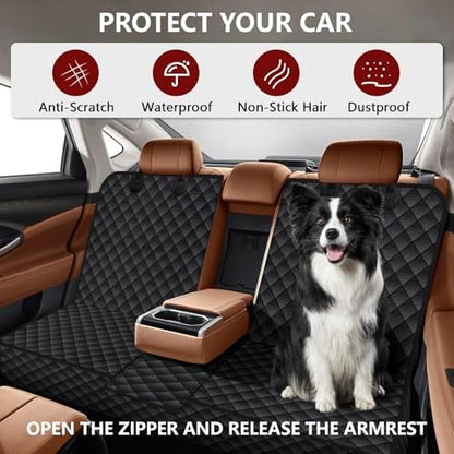 Dog Car Seat Cover for Back Seat, Waterproof Back Seat Cover for Dogs, - Image 6