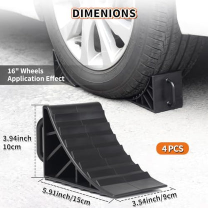 OULEME Wheel Chocks, Tire Stoppers - Image 2
