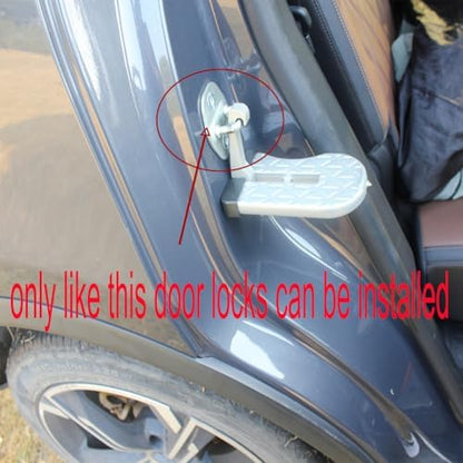 Universal Car Door Step, Foldable Door Latch Step Stand Pedal Car Door Latch - Image 4
