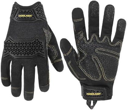 HANDLANDY Work Gloves for Men & Women, Utility Mechanic Working Gloves Touch by HANDLANDY