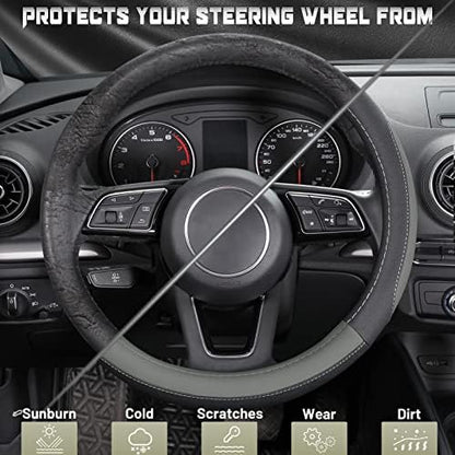 SEG Direct Car Steering Wheel Cover - Image 4