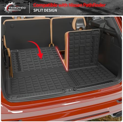 Trunk Mat with Backrest Mat for 2022-2025 2026 Nissan Pathfinder - Image 4