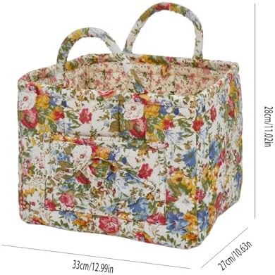 Car Storage Basket for Back Seat, Aesthetic Fabric Storage Basket for Clothes - Image 7