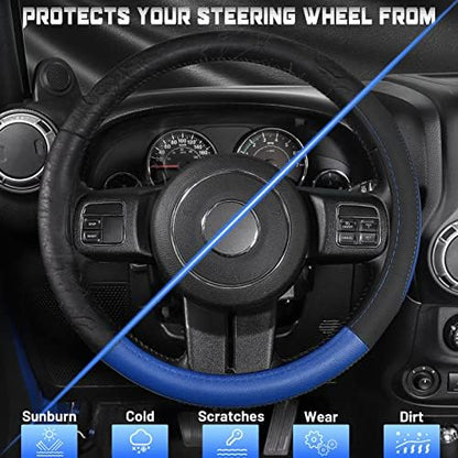 SEG Direct Car Steering Wheel Cover - Image 4