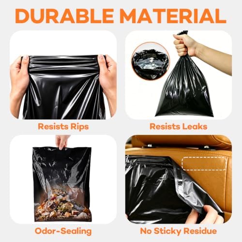 50 Count Hanging Car Trash Bags, Disposable Leak-proof Garbage Can - Image 5