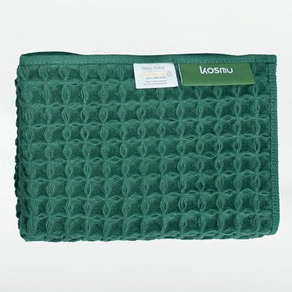 Luxury Organic Japanese Cotton Waffle Bath Towel | Thick, Quick Dry Bathroom by KOSMU