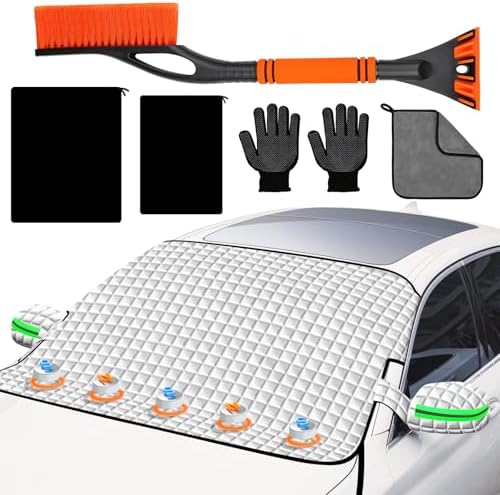 Winter Windshield Covers for Ice and Snow&Winter Car Essentials, Car Anti-Snow by IMPROVEQUALITYINDETAILS