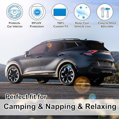 8PCS Windshield Sun Shade Custom Fit - Image 6