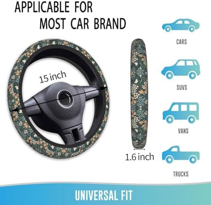 Elastic Steering Wheel Cover, 15 Inch Absorbing Sweat - Image 4