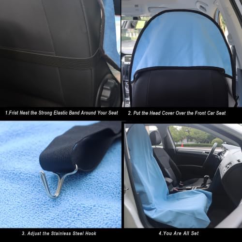 Car Seat Cover Protector Front Seats, - Image 4