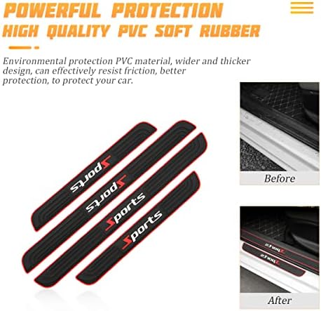 AICEL Car Door Sill Plate Protectors, Universal Car Door Entry Decoration - Image 3