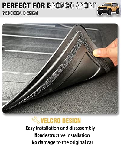 Cargo Liner Compatible with 2021-2026 Ford Bronco Sport Trunk Mat Back Seat - Image 4