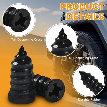 30 Pcs Tire Repair Screws, Tire Patch Kit, Screw in Tire Plugs - Image 3