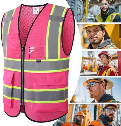 JKSafety Safety Vest for men women Hi Vis Vest - Image 6