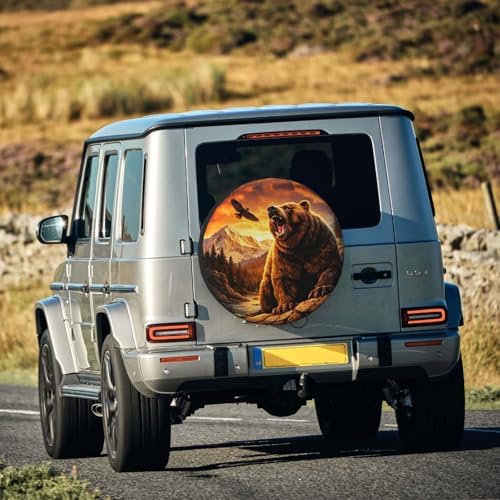 Wild Bear Spare Tire Cover Weatherproof Wheel Protectors Universal Wheel Covers - Image 7