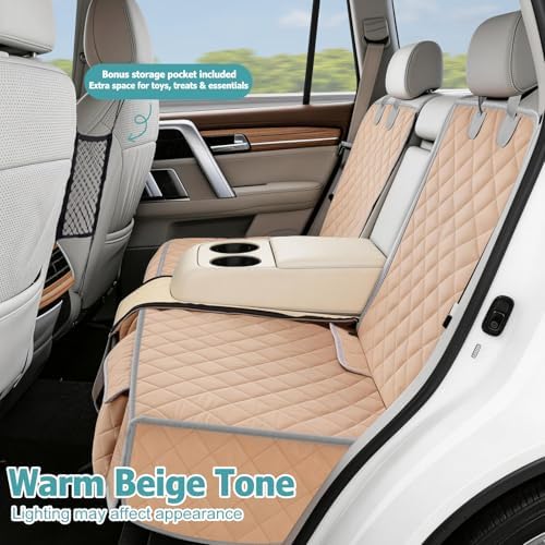 Bark Lover Dog Car Seat Cover for Back Seat, Armrest Compatible, Waterproof - Image 2