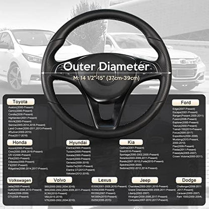 SEG Direct Steering Wheel Cover 14.5-15 inch Heavy-Duty - Image 5