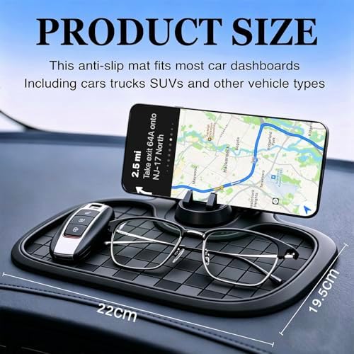 Multifunction Car Dashboard Anti-Slip Mat - Image 2