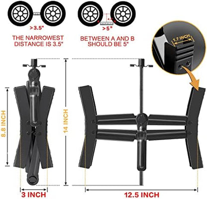 Camper Wheel Chock Stabilizer 2 Sets, Double Speed Heavy Duty Truck RV Tire - Image 3