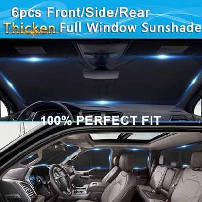 KMF 6pcs Thicken Sun Shades for Chevy Colorado 2015-2022 Accessories, Chevrolet - Image 6