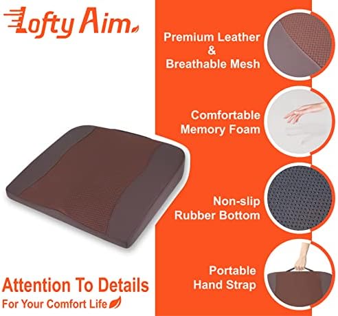 Lofty Aim Car Seat Cushion, Memory Foam Car Seat Cushions - Image 5