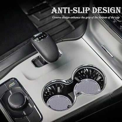 2PCS Bling Cup Holder Coaster, 2.75 Inch Auto Car Cup Holder Insert Coasters - Image 3