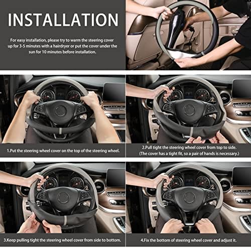 COFIT Breathable Car Steering Wheel Cover 16 inch Auto Universal Leather Wrap - Image 6