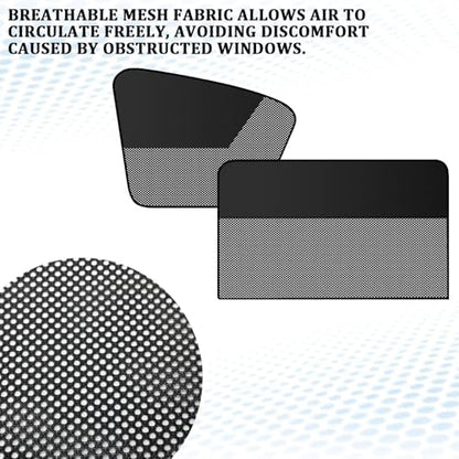 Magnetic Car Window Shades 2PCS Rear Side Windows, UV Protection Sun Block - Image 4