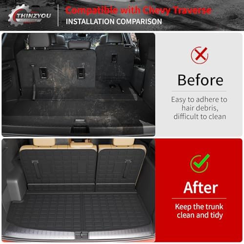 Trunk Mat & Backrest Mats for 2018-2023 Chevrolet Traverse - Image 2