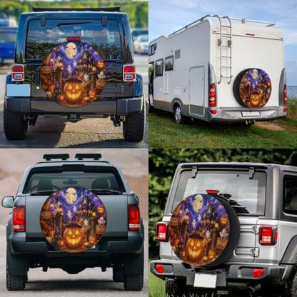 Halloween Spare Tire Cover Waterproof Dust-Proof Spare Wheel Covers - Image 6