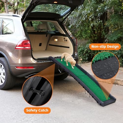 Folding Dog Ramp for Car Truck SUV 61 Inches Portable Pet Ramp - Image 7