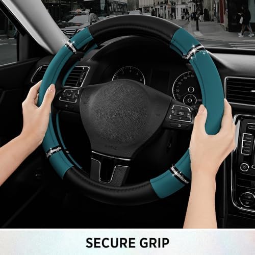 Road Comfort Leather Steering Wheel Cover – Premium Anti-Slip Car Steering - Image 5