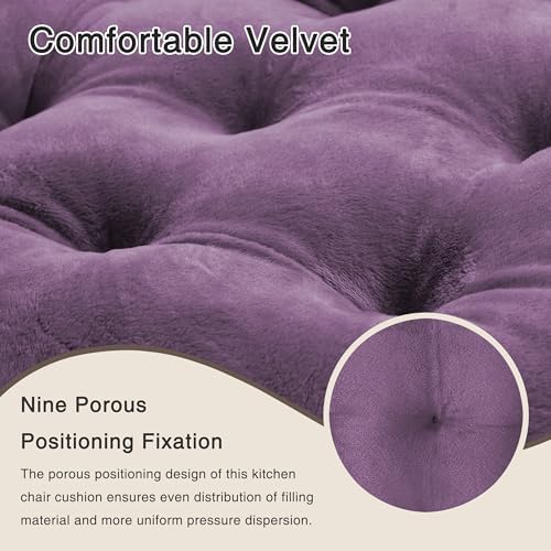 OVOV 1 Pack Chair Cushions for Dining Chairs 15.5"x15.5" Purple - Image 4