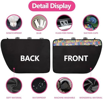 2PCS Car Door Protector for Dogs Pet Car Door Cover-Waterproof Scratchproof - Image 3