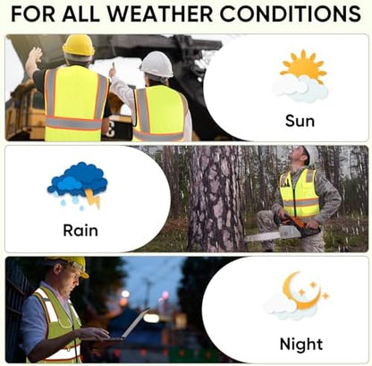 TICONN High Visibility Reflective Safety Vest - Image 5