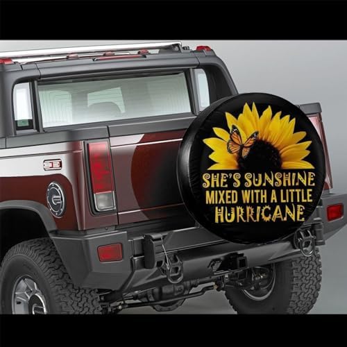 Spare Tire Cover Butterfly and Sunflower She is Sunshine Wheel Protectors - Image 2