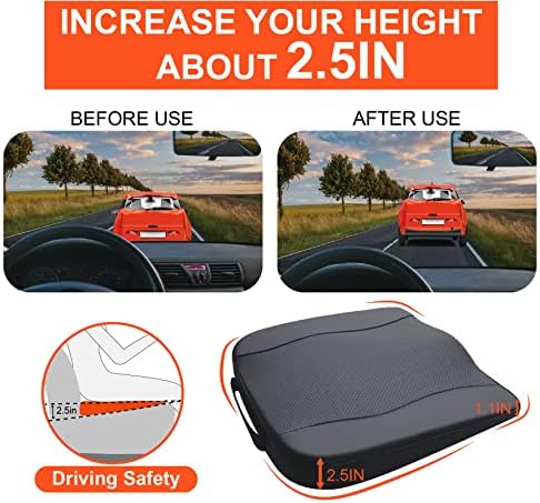 Lofty Aim Car Seat Cushion, Memory Foam Car Seat Cushions - Image 3