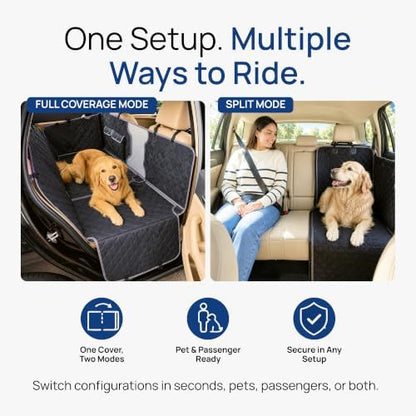Dog Car Seat Cover for Back Seat, Waterproof Hammock - Image 6