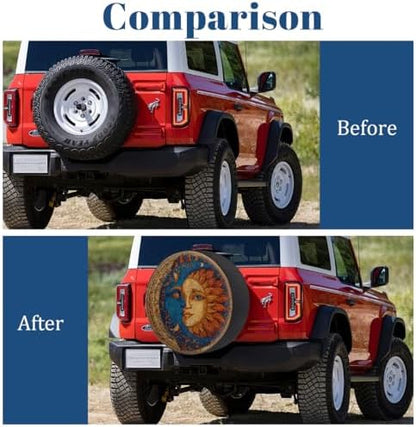 Moon Spare Tire Cover Waterproof Dust-Proof Spare Wheel Covers - Image 5