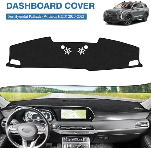 FIILINES Dash Cover for 2020-2025 Hyundai Palisade, Dashboard Mat Exact Fit for - Image 2