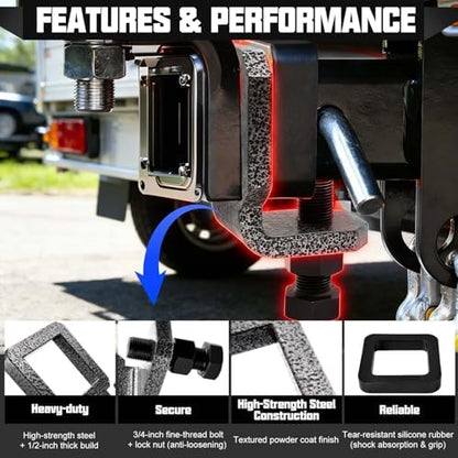 2 Inch Anti-Rattle Hitch Clamp - Image 3