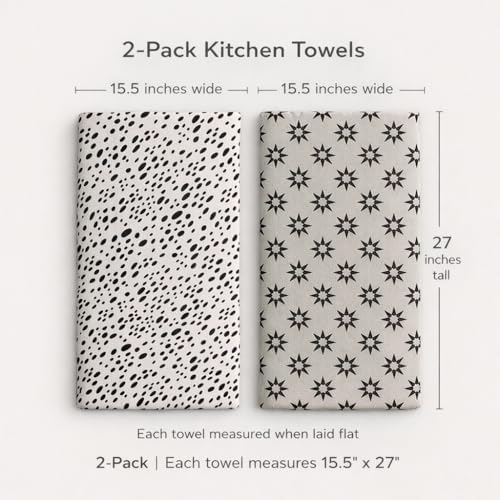 Flourish Wildflowers Microfiber Kitchen Towels | Waffle Fabric Tea Towel| Super - Image 2
