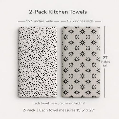 Flourish Wildflowers Microfiber Kitchen Towels | Waffle Fabric Tea Towel| Super - Image 2