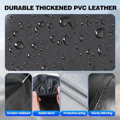 Moonet Thickened PVC Leather Tire Cover, Universal Fit 19-22" - Image 5